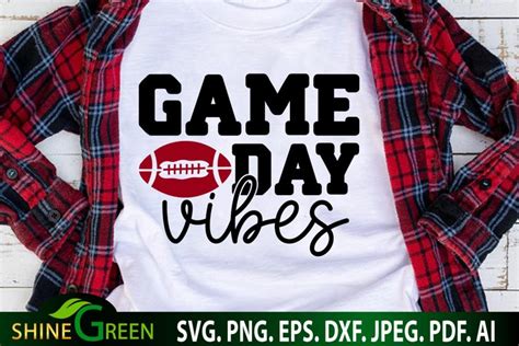 Football Svg Game Day Vibes Football Svg Cut File