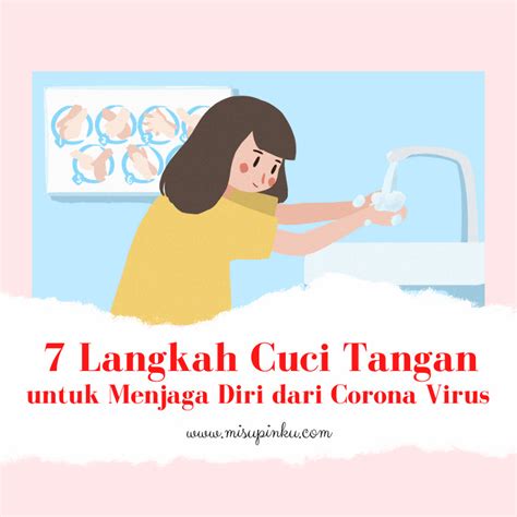 Poster 7 Langkah Cuci Tangan Penggambar