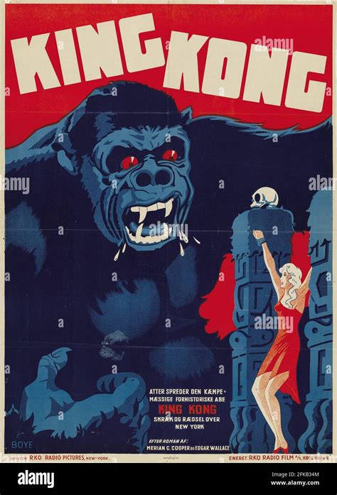 King Kong Cartel De Cine 1933 Con Fay Wray Bruce Cabot Robert