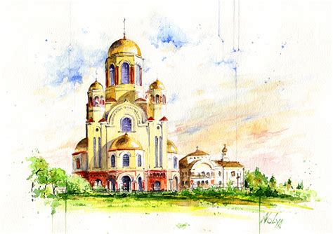 architecture in watercolor on Behance