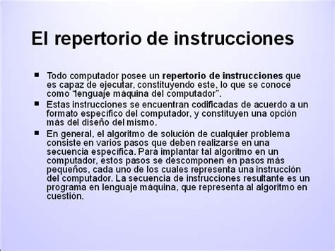 Ejecución De Instrucciones