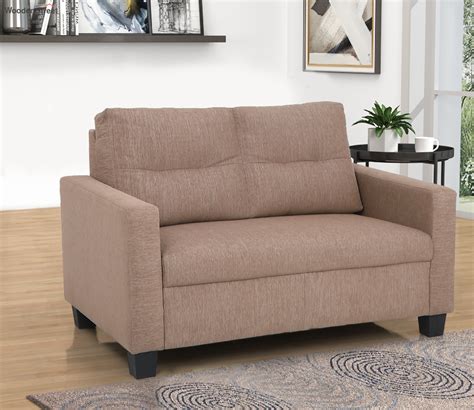 Buy Ease 2 Seater Fabric Sofa (Brown Upholstery) at 25% OFF Online | Wooden Street