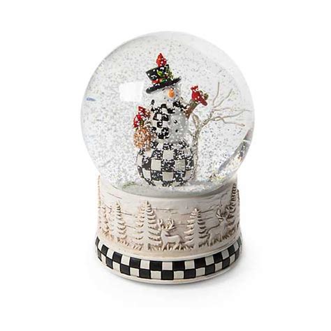 MacKenzie-Childs | Farmhouse Snowman Snow Globe