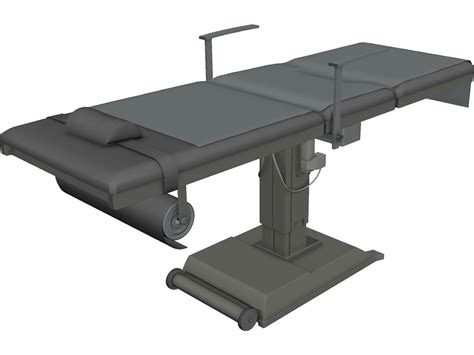 Hospital Bed 3d Model 3dcadbrowser