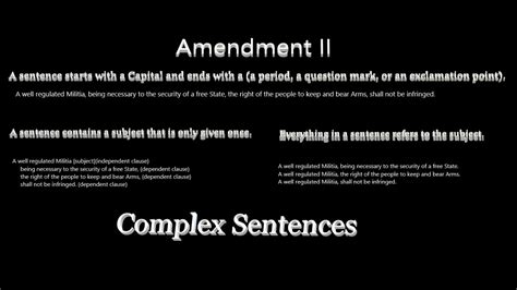 2 Amendment And Sentence Structure Youtube