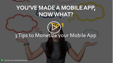 Tips To Monetize Your Mobile App Tip Youtube