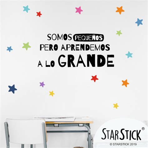 Vinilos infantiles decoración escuelas Aprendemos a lo grande Home