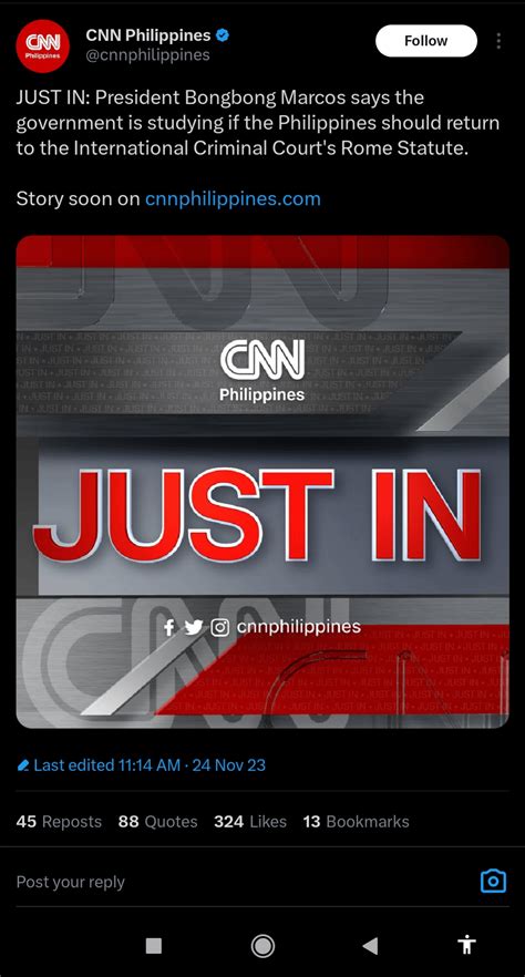 JUST IN: President Bongbong Marcos says the government is studying if ...