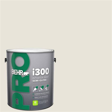 BEHR PRO 1 Gal BWC 13 Smoky White Semi Gloss Interior Paint PR37001