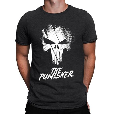 Camiseta The Punisher Justiceiro Caveira Motociclista Unissex Shopee