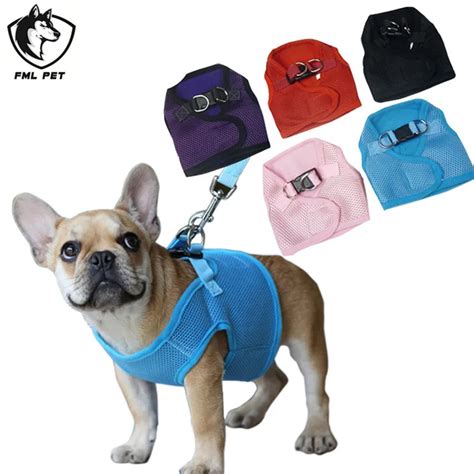 Fml Pet Harness Vest Breathable Soft Air Mesh Dog Harness Nylon Mesh