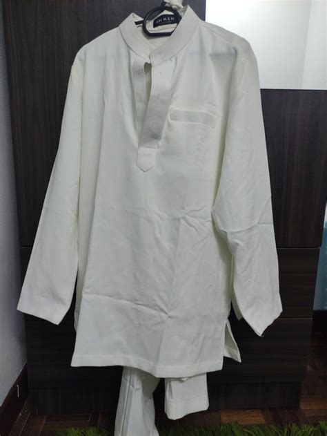 Baju Melayu Qaiser Off White Hijabistahub Men S Fashion Muslim Wear