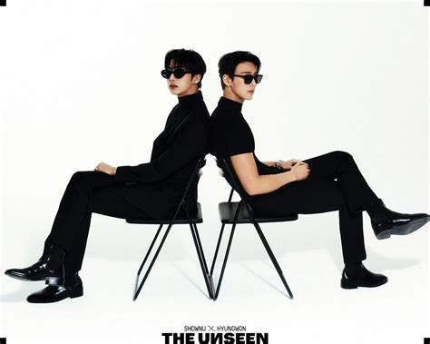 MONSTA X Shownu Hyungwon Are Chic In Black In Latest Concept Photos