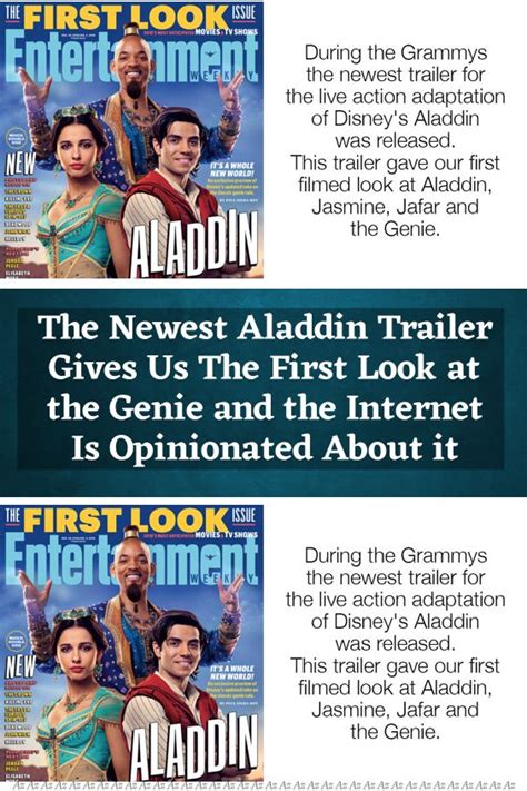 The Newest Aladdin Trailer Gives Us The First Look at the Genie and the Internet Is Opinionated ...