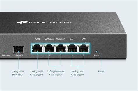 Router VPN Gigabit Omada TP Link ER7206 1 cổng SFP gigabit và 5 cổng