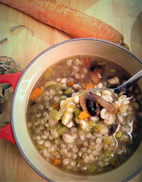 Healthy Mushroom Soup Recipe With Barley And Leek Formula