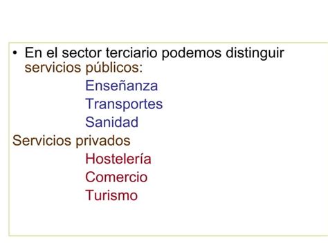 El Sector Terciario En España