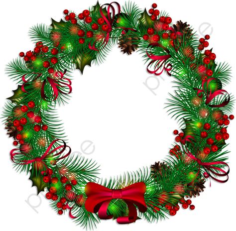 Christmas Wreath Creative Cartoon Hand Painted Png Image And Clipart