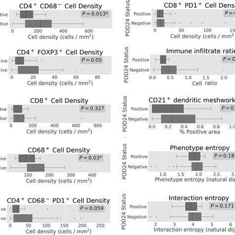 Differences In Immune Cell Density And Tumour Microenvironment