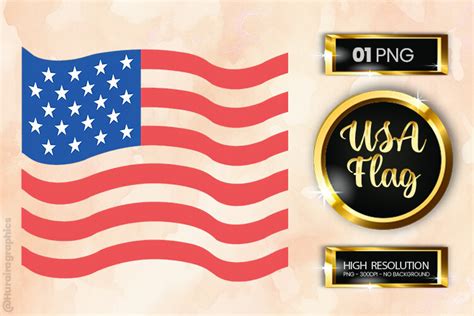 Patriotic USA Flag Clipart Graphic by Hurairagraphics · Creative Fabrica