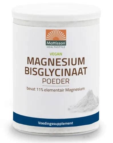 Mattisson Healthstyle Magnesium Bisglycinaat Poeder Aanbieding Bij De