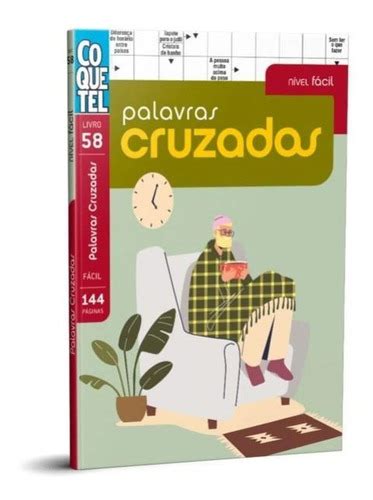 Livro Coquetel Palavras Cruzadas P Ginas Nivel F Cil Mercadolivre