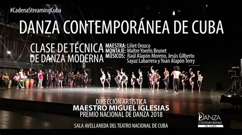 Danza Contemporánea de Cuba presenta Clase de Técnica de Danza Moderna