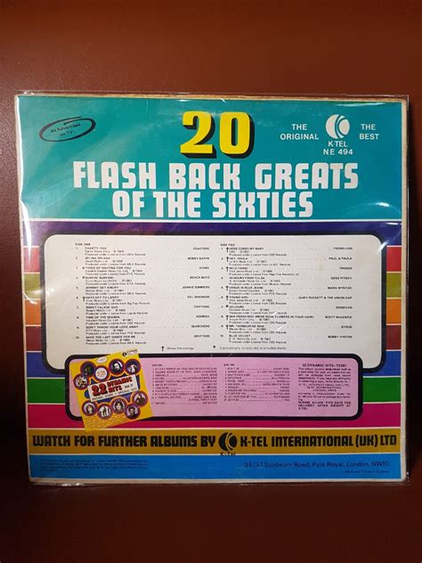 Plaka Vinyl Record 20 Greats Of The 60s Hobbies And Toys Music And Media