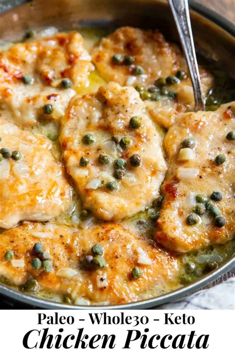 Lemon Chicken Piccata {paleo Whole30 Keto}