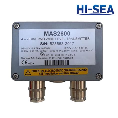 Ma Two Wire Level Transmitter Supplier China Marine Level Type