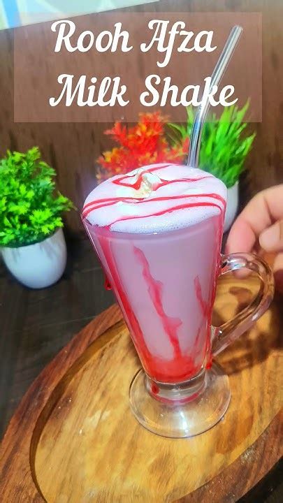 Rooh Afza Milk Shake 😍😍 ️ ️shorts Roohafzamilkshake Milkshake