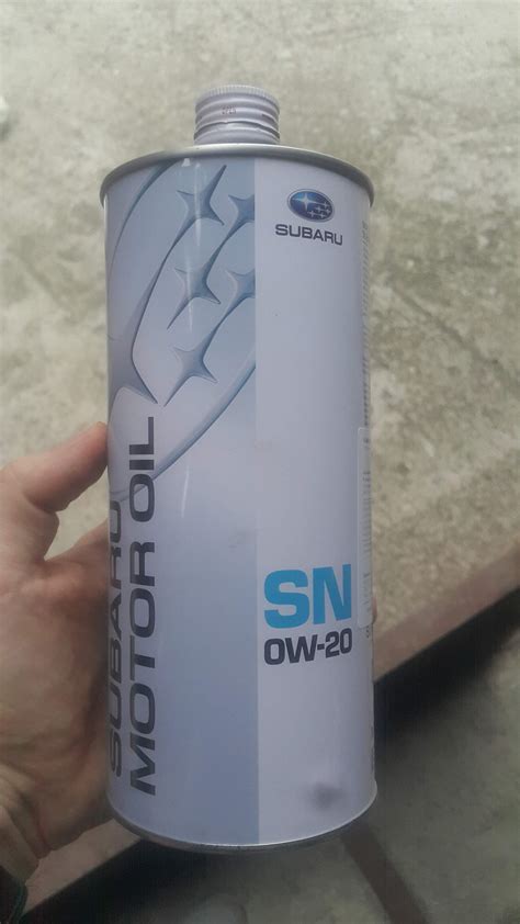Первое ТО — масло Subaru Motor Oil SN 0W-20 производит Idemitsu ...