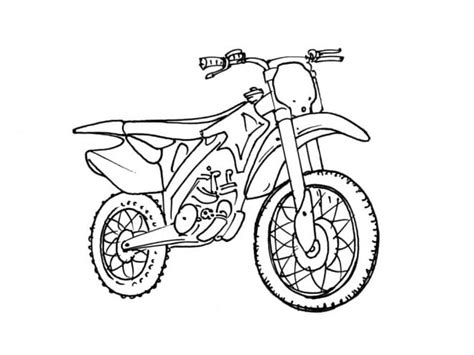 Coloriage Motocross à imprimer sur ColoriageEnfant