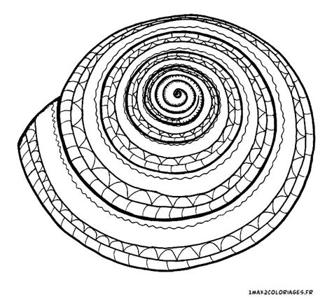 Coloriage De Mandalas Mandala Escargot A Imprimer