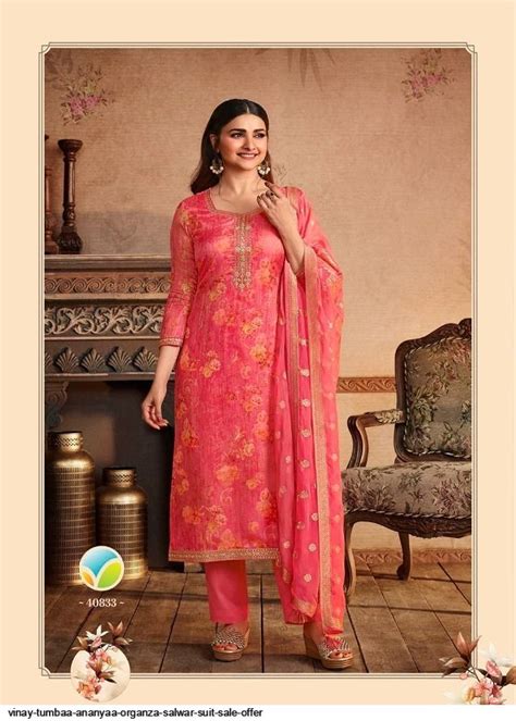 Vinay Tumbaa Ananyaa Organza Salwar Suit Sale Offer