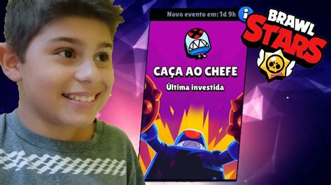 JOGUEI O NOVO MODO DO BRAWL STARS CAÇA AO CHEFE YouTube