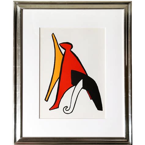 Alexander Calder - Study for Stabiles V Framed Lithograph | Chairish