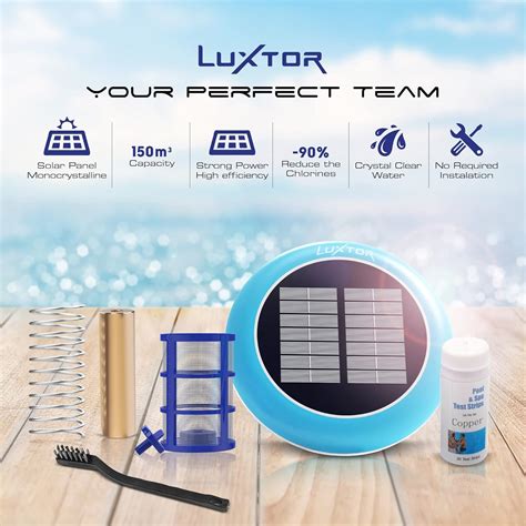 Luxtor Ionizador Limpiador Y Purificador Solar De Piscina Restaura El