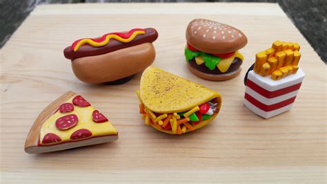 Food Fridge Magnet Set Handmade Fimo Polymer Clay Home Decor Clay