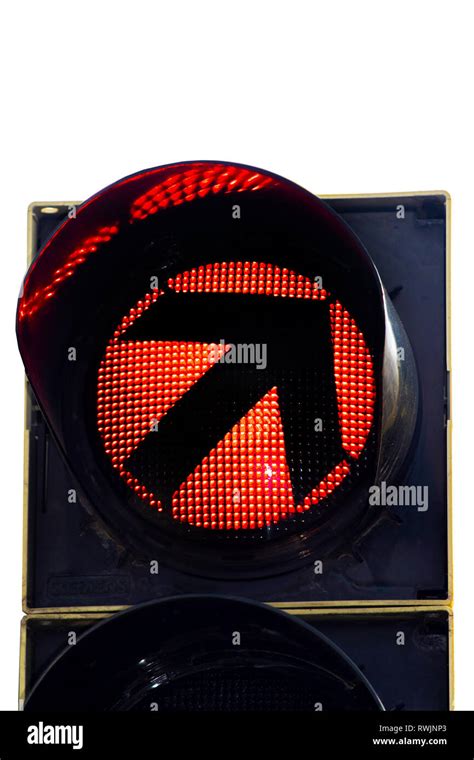 Traffic light red arrow hi-res stock photography and images - Alamy