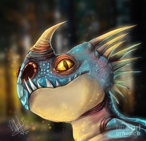 Stormfly How To Train Your Dragon Painting by Davis Davies - Pixels