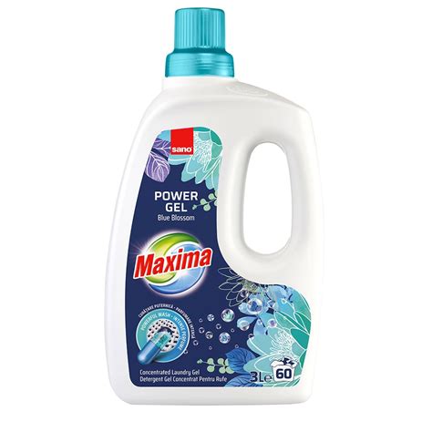 SANO Maxima Power Gel Detergent Concentrat Blue Blossom 3L 60 Spalari