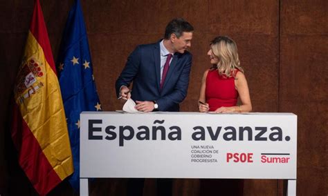 S Nchez Y D Az Rubrican El Pacto Entre Psoe Y Sumar Un Acuerdo Para