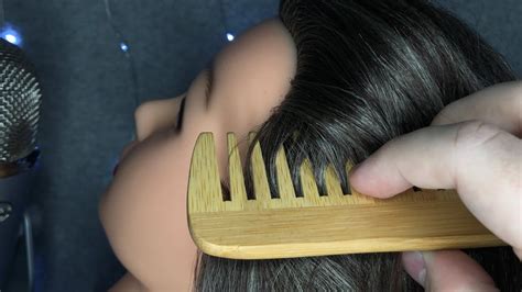 ASMR Hair Brushing Triggers Tingly Sounds For Relaxation No