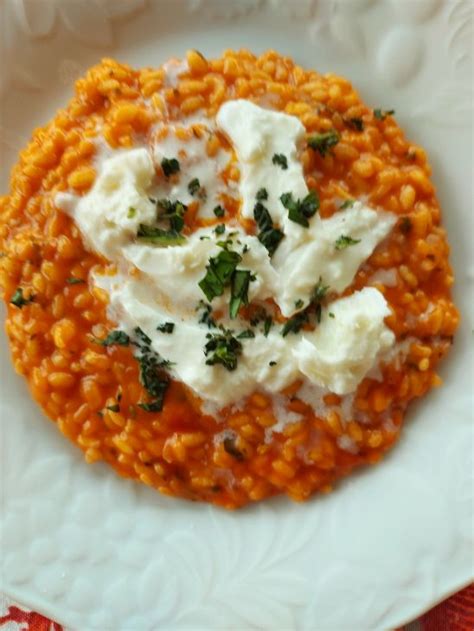 Risotto Al Pomodoro Con Burrata DELIZIE IN PENTOLA