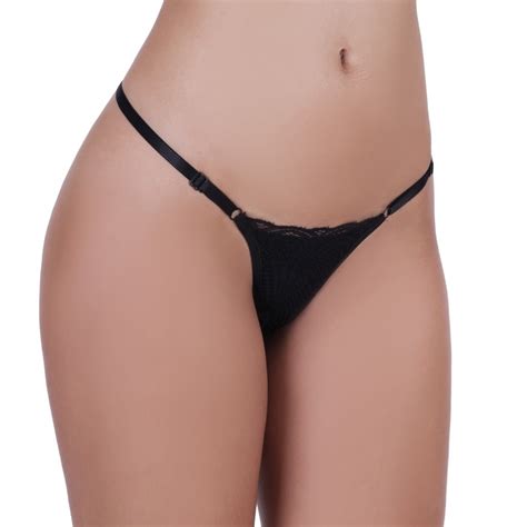 Calcinha Tanga Fio Dental Sexy De Renda Lingerie Regulagem