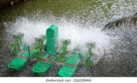 Hydraulic Turbine Water Wastewater Treatment Circulation Stock Photo