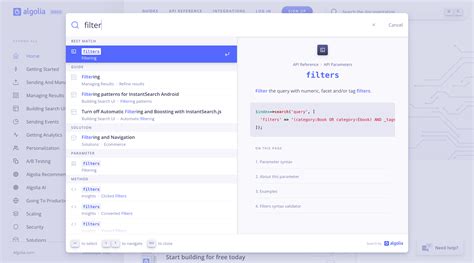 Showcase Example Algolia Docs Tailwind Css