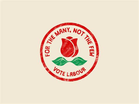 Labour Party Rose Badge by Nick Budrewicz on Dribbble