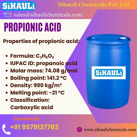 propionic acid propanoic acid latest price manufacturers suppliers